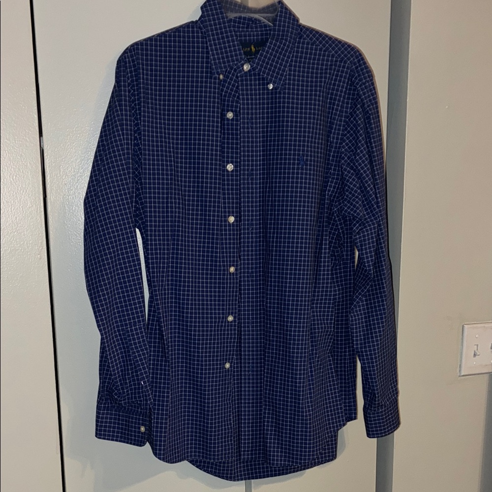 Men's Blue Checkered Shirt